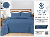 Sheikh Decor Polo Luxury Cotton Quilted Bedspread Set – 3 Piece | King Size (90 × 90 Inches)