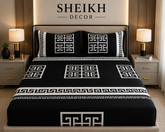 Sheikh Decor Premium Cotton Fitted Bedsheet Set – King Size | Soft & Breathable