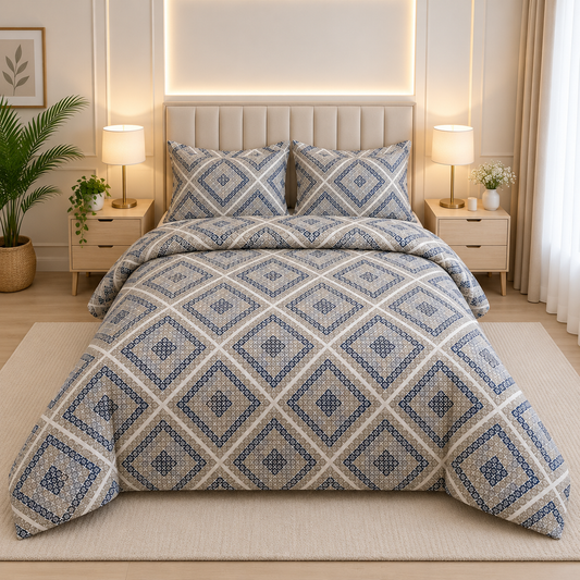 Sheikh Decor Premium Pure Cotton Bedsheet | Soft & Breathable (Copy)