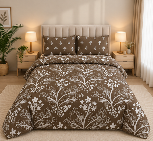 Sheikh Decor Premium Pure Cotton Bedsheet | Soft & Breathable
