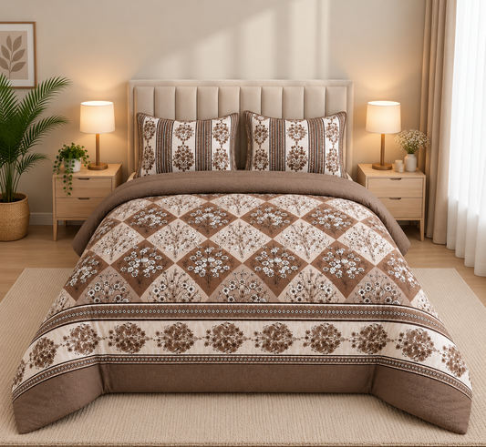 Sheikh Decor Premium Pure Cotton Bedsheet | Soft & Breathable