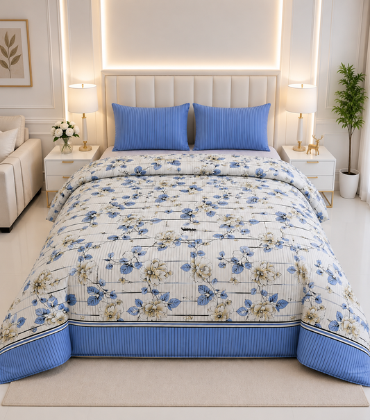 Sheikh Decor Premium Pure Cotton Bedsheet | Soft & Breathable