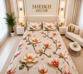 Bedior by SheikhDecor – 5D Digital Bedsheet Set | King Size | 3 Pcs