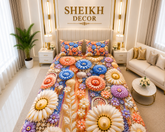 Bedior by SheikhDecor – 5D Digital Bedsheet Set | King Size | 3 Pcs