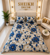 Bedior by SheikhDecor – 5D Digital Bedsheet Set | King Size | 3 Pcs