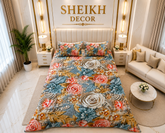 Bedior by SheikhDecor – 5D Digital Bedsheet Set | King Size | 3 Pcs