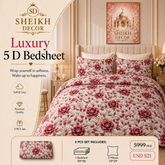 Bedior by SheikhDecor – 5D Digital Bedsheet Set | King Size | 3 Pcs