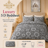 Bedior by SheikhDecor – 5D Digital Bedsheet Set | King Size | 3 Pcs
